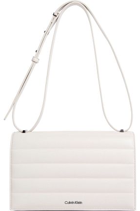کیف دوشی طوسی زنانه چرم مصنوعی Calvin Klein - کد 850446396