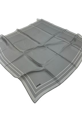 روسری طوسی 90 x 90 Aker - کد 858122904