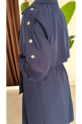 ترنچکت سرمه ای زنانه پلی استر Tesettür Diyarı - کد 858150014