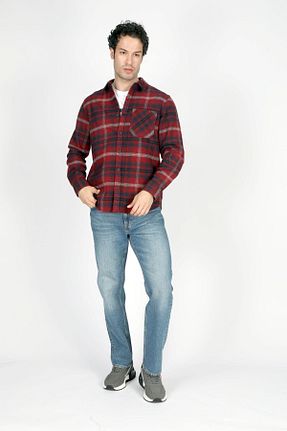 پیراهن قهوه ای مردانه رگولار Lee Cooper - کد 858164022