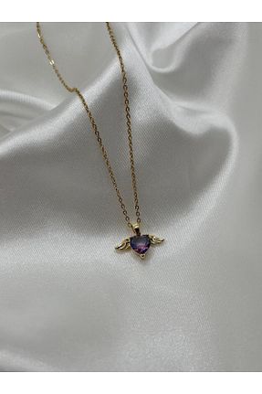 گردنبند استیل ( فولاد ) طلائی زنانه استیل ضد زنگ Aksesuar - کد 834455433
