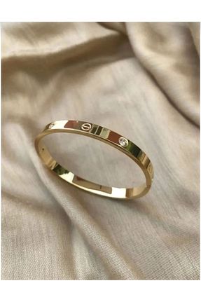 دستبند جواهر طلائی زنانه زیرکن BZK COLLECTION - کد 857953300