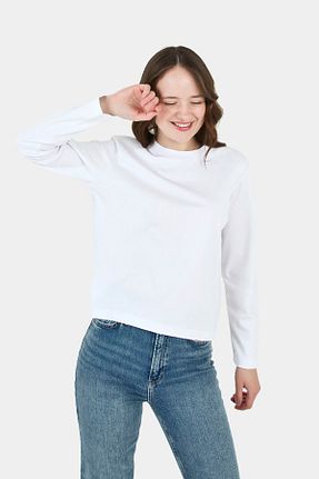 تیشرت سفید زنانه رگولار qanpaq - کد 857947583