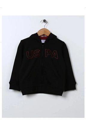 سوئیشرت مشکی بچه گانه ساده U.S. Polo Assn. - کد 814382092