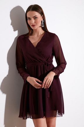 لباس مجلسی و فارغ التحصیلی بنفش زنانه پلی استر Lela - کد 280965414
