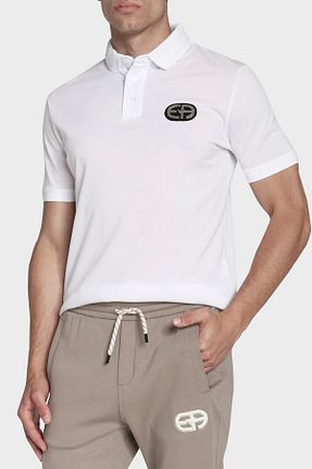 پولوشرت سفید مردانه %100 پنبه Emporio Armani - کد 333976393