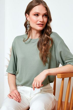 بلوز سبز زنانه ساده Lela - کد 99018058