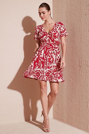 لباس زرشکی زنانه بافتنی Lela - کد 807857363