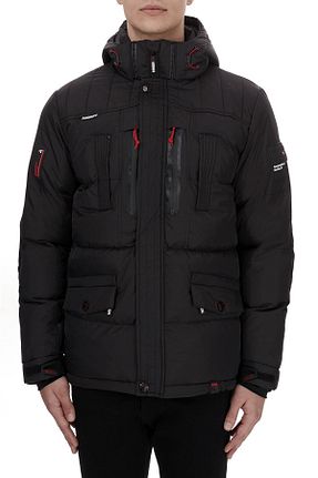 کاپشن مشکی مردانه رگولار Norway Geographical - کد 3783385