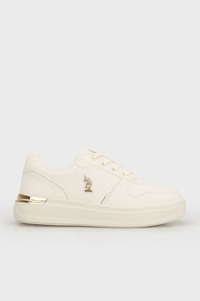 کفش اسنیکر بژ زنانه بند دار U.S. Polo Assn. - کد 825975530