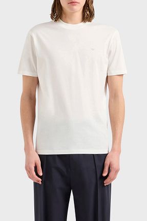 تیشرت سفید مردانه رگولار Emporio Armani - کد 814243529