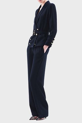 کت سرمه ای زنانه Fitted Emporio Armani - کد 816740490