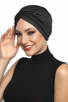 کلاه شنای حجاب مشکی زنانه fidan bone - کد 51134319