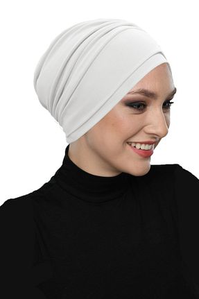 کلاه شنای حجاب بژ زنانه fidan bone - کد 310945888