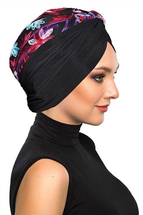 کلاه شنای حجاب مشکی زنانه fidan bone - کد 68574421