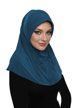 کلاه شنای حجاب آبی زنانه fidan bone - کد 51142293