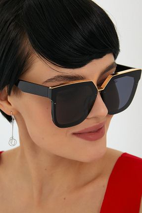 عینک آفتابی مشکی زنانه UV400 ModaLand - کد 127502627