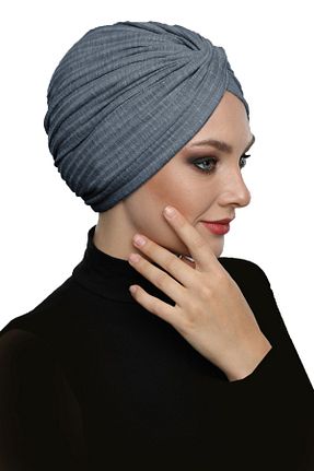 کلاه شنای حجاب طوسی زنانه fidan bone - کد 790565714
