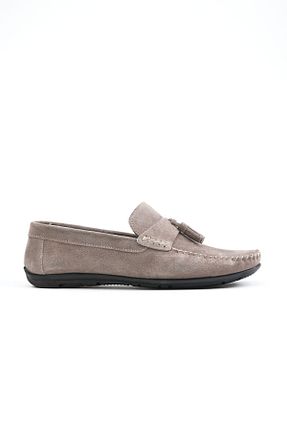 کفش کژوال بژ مردانه چرم خالص Morven - کد 804457364