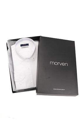 پیراهن سفید مردانه اسلیم فیت Morven - کد 818695852