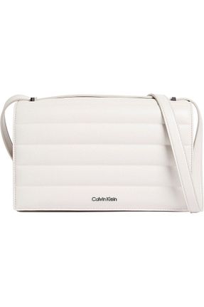 کیف دوشی طوسی زنانه چرم مصنوعی Calvin Klein - کد 850446396
