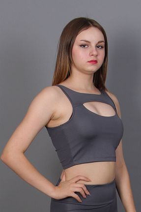 بلوز طوسی زنانه ساده twingold - کد 858142923