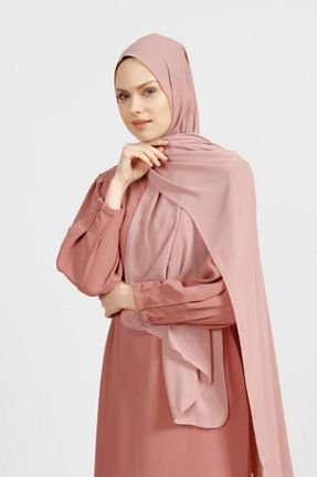 شال صورتی زنانه کرپ Differenza - کد 73699663
