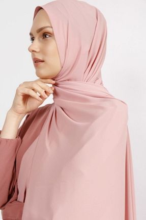 شال صورتی زنانه کرپ Differenza - کد 73337166