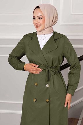ست بالاتنه و پائین تنه حجاب خاکی زنانه رگولار EBRUTESETTÜR - کد 858172934