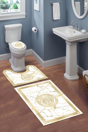 پادری حمام طلائی پلی استر Doruklar Home Collection - کد 744610791