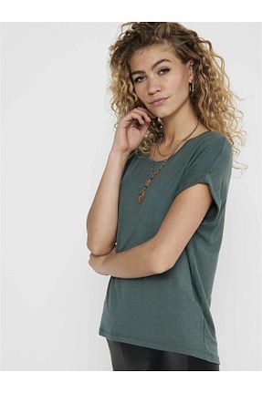 بادی سبز زنانه یقه دوچرخه ONLY - کد 804343829