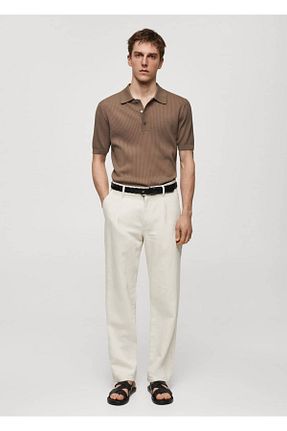 تیشرت سبز مردانه رگولار MANGO Man - کد 822181013