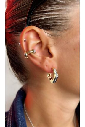 گوشواره جواهر طلائی Jerie - کد 857937169