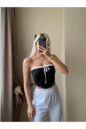 بلوز مشکی زنانه ساده Zora Butik - کد 825740370