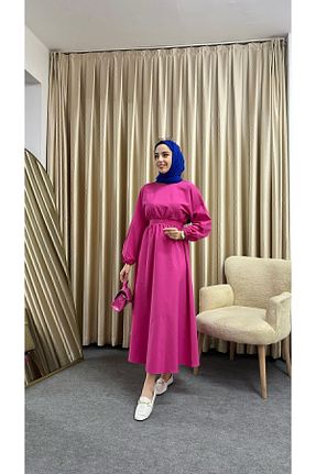 لباس حجاب صورتی زنانه رگولار Genel Markalar - کد 833358185