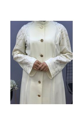 مانتو بلند حجاب بژ زنانه Karacan - کد 124899592