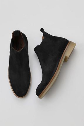 بوت / نیم بوت مشکی مردانه چرم خالص Bueno Shoes - کد 425349720