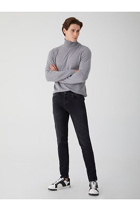 شلوار جین مشکی مردانه پاچه تنگ Ltb - کد 311675631