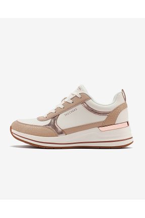 کفش اسنیکر سفید زنانه بند دار Skechers - کد 803572145