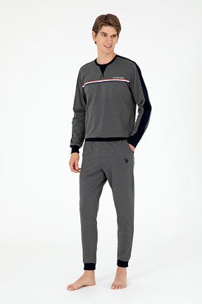 ست لباس راحتی طوسی مردانه ساده U.S. Polo Assn. - کد 858125911