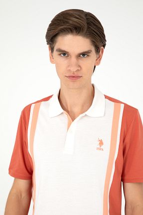 پولوشرت صورتی مردانه پارچه U.S. Polo Assn. - کد 858128315