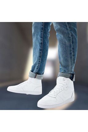 کفش اسنیکر سفید مردانه چرم اصل Nike - کد 386367659