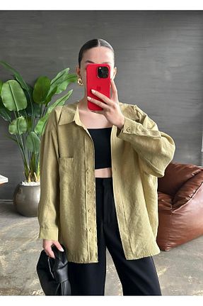 پیراهن سبز زنانه رگولار Mervellion - کد 812046111