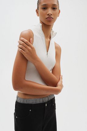 شلوار مشکی زنانه پاچه ساده H&M - کد 858144719