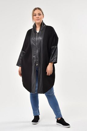 کاپشن سایز بزرگ مشکی زنانه سایز بزرگ Zer Otantik - کد 216622907