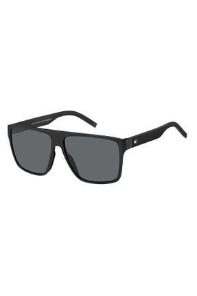 عینک آفتابی مشکی مردانه UV400 Tommy Hilfiger - کد 790523762