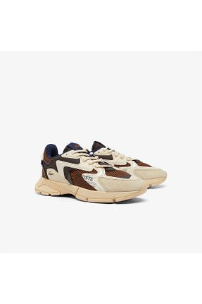 کفش اسنیکر قهوه ای مردانه بند دار Lacoste - کد 858172668