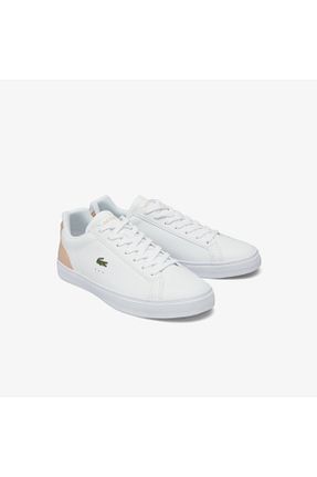 کفش اسنیکر سفید زنانه بند دار Lacoste - کد 858172676
