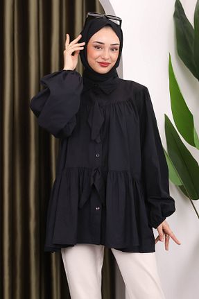 پیراهن مشکی زنانه رگولار کد 834063694