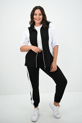 ست گرمکن سایز بزرگ مشکی زنانه سایز بزرگ Koza Butik - کد 855988360